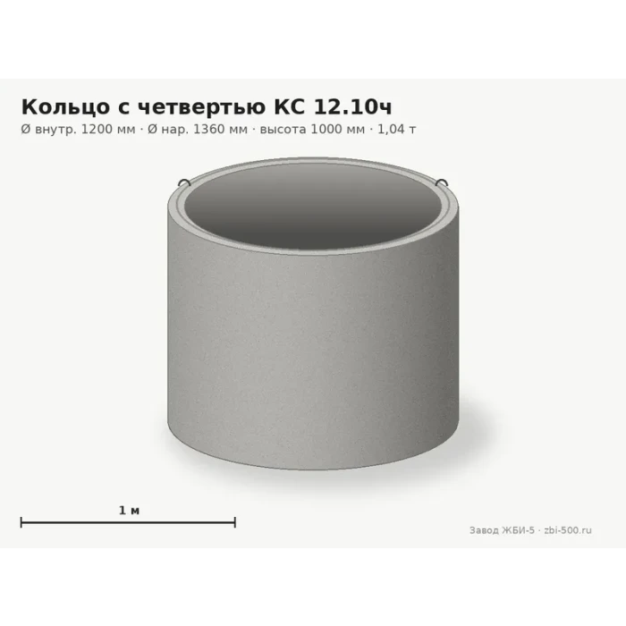 Кольцо с четвертью КС 12.10ч
