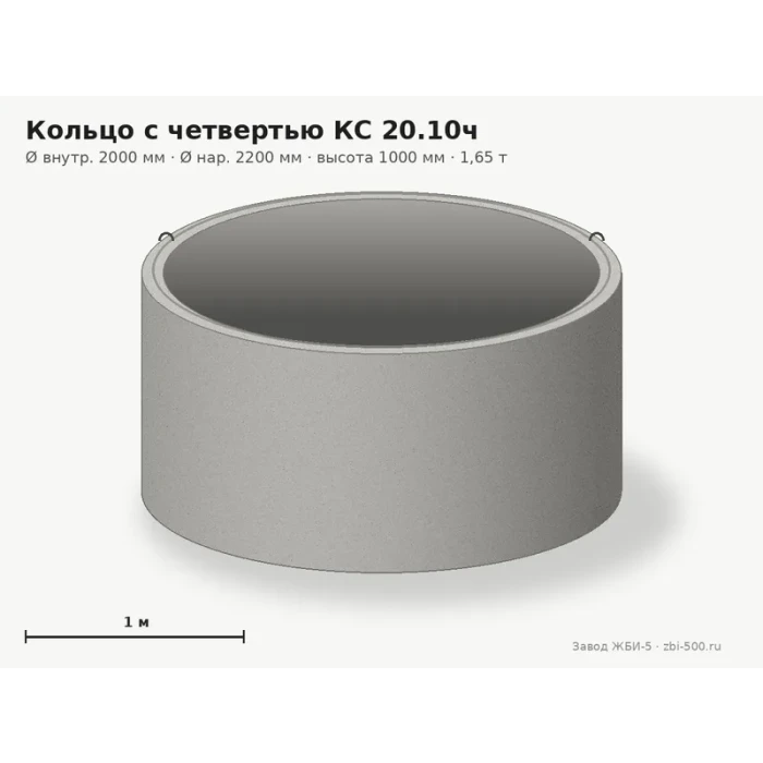 Кольцо с четвертью КС 20.10ч